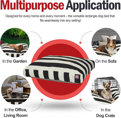 Rectangle Large Dog Bed Washable – Non Slip Comfy Pet Bed