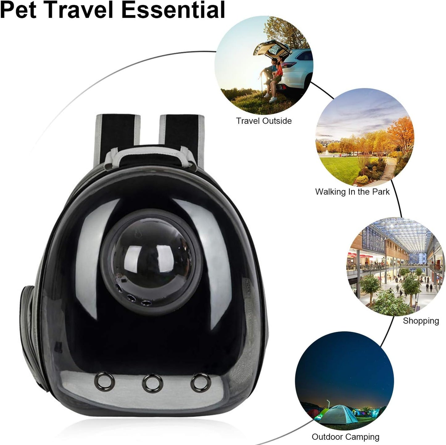 Cat & Dog Carrier Backpack for Small Medium Cat Puppy Doggie