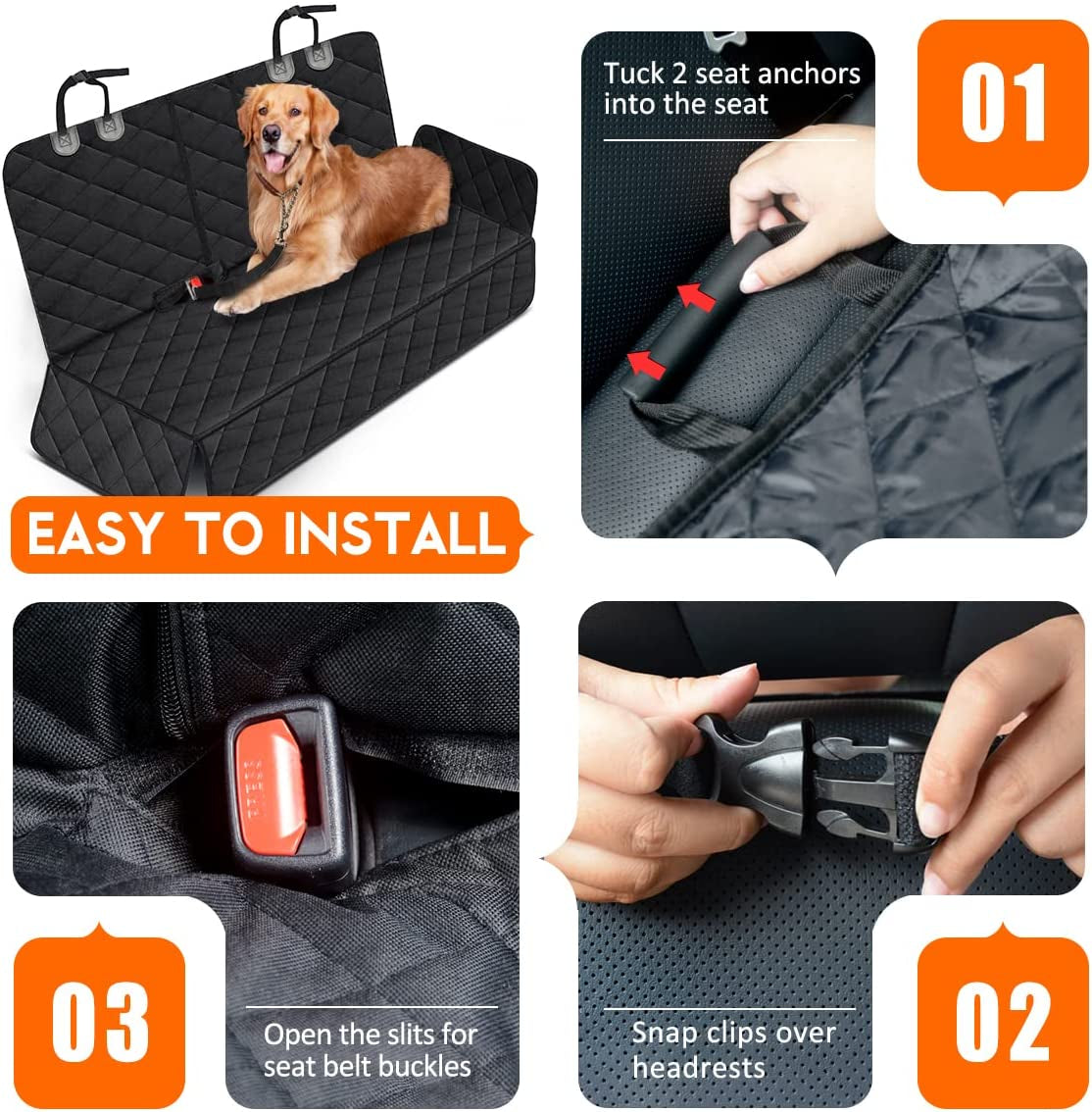 Dog Car Back Seat Cover